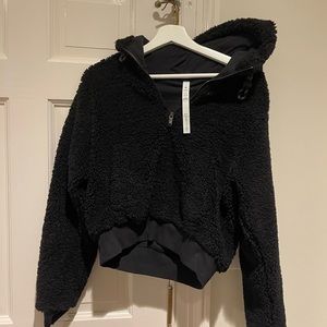 lululemon quarter zip fluffy jacket